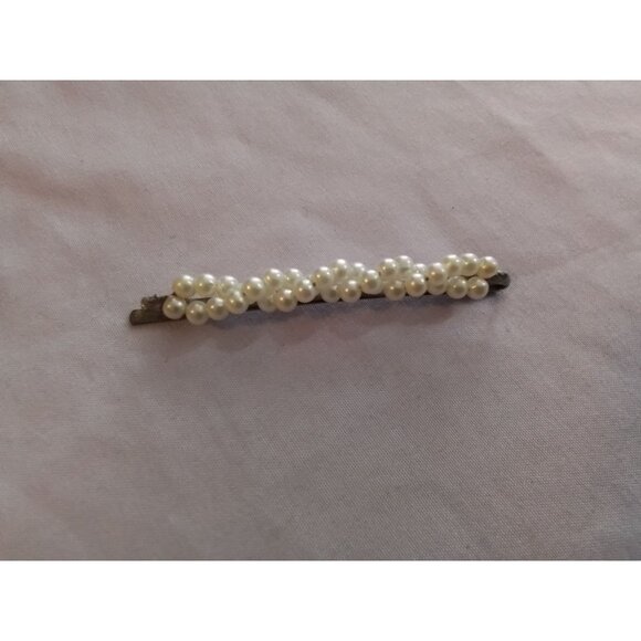 Faux Pearl Embellished Hair Bobby Pin Clip Barrette - Picture 1 of 3